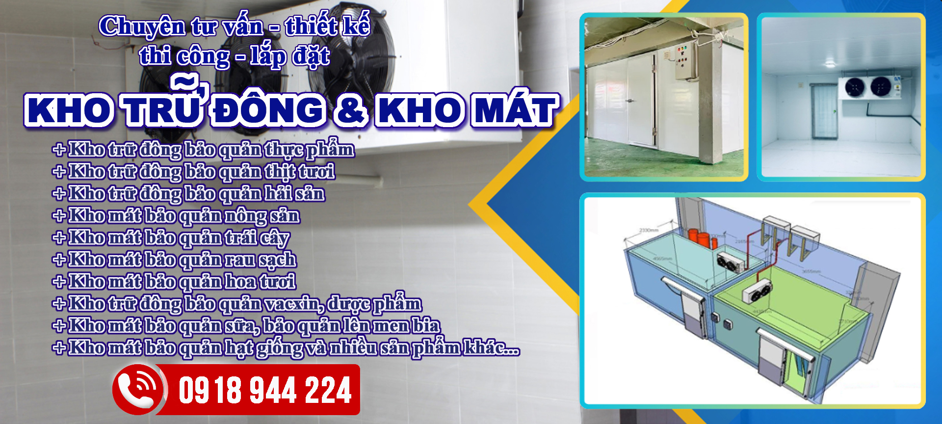 thi công lắp đặt kho lạnh công nghiệp